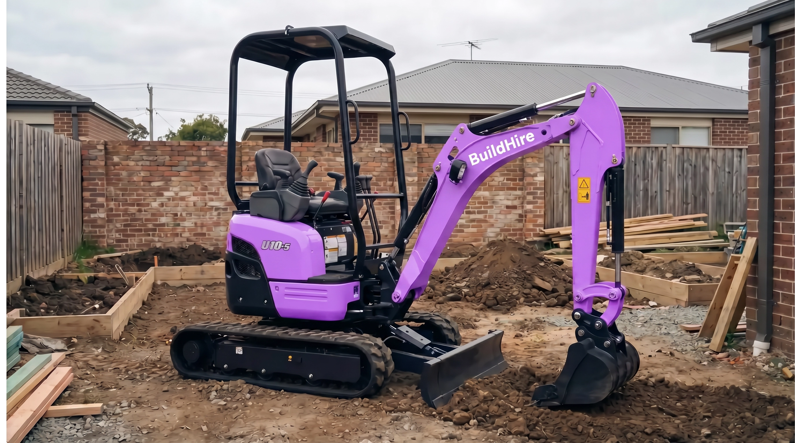 Kubota U10-5 1T Mini Excavator Hire Sydney — BuildHire